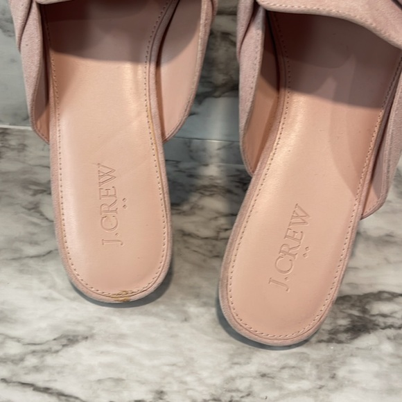 J. CREW LOAFER MULES WITH TWIST SHOES BLUSH COLOR 7.5 - Picture 9 of 15